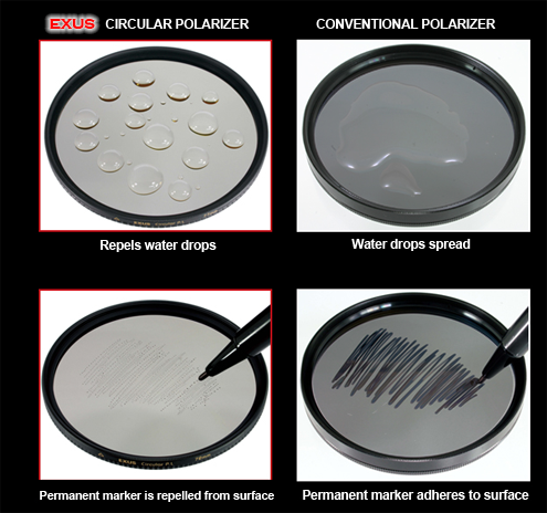 Exus Water and Oil Comparison